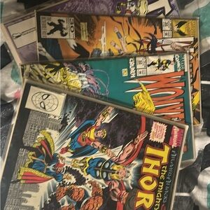 Marvel Thor and Wolverine Comic Set - Purple, Blue, Red